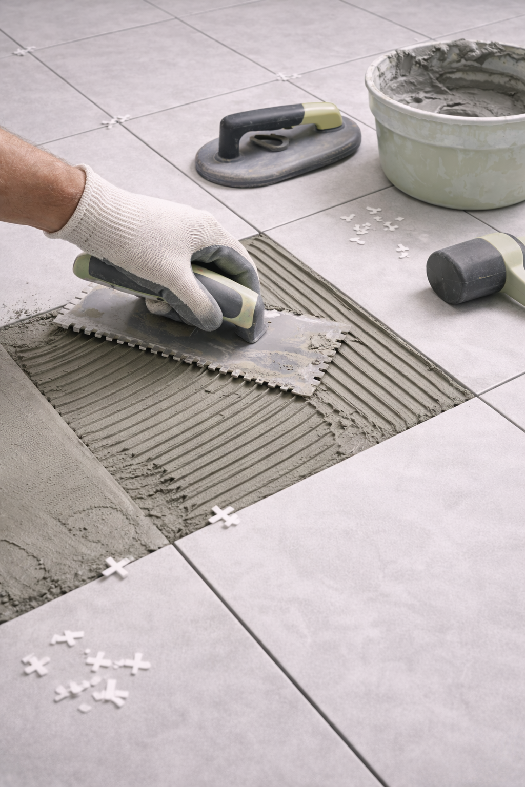 Interior tiling work